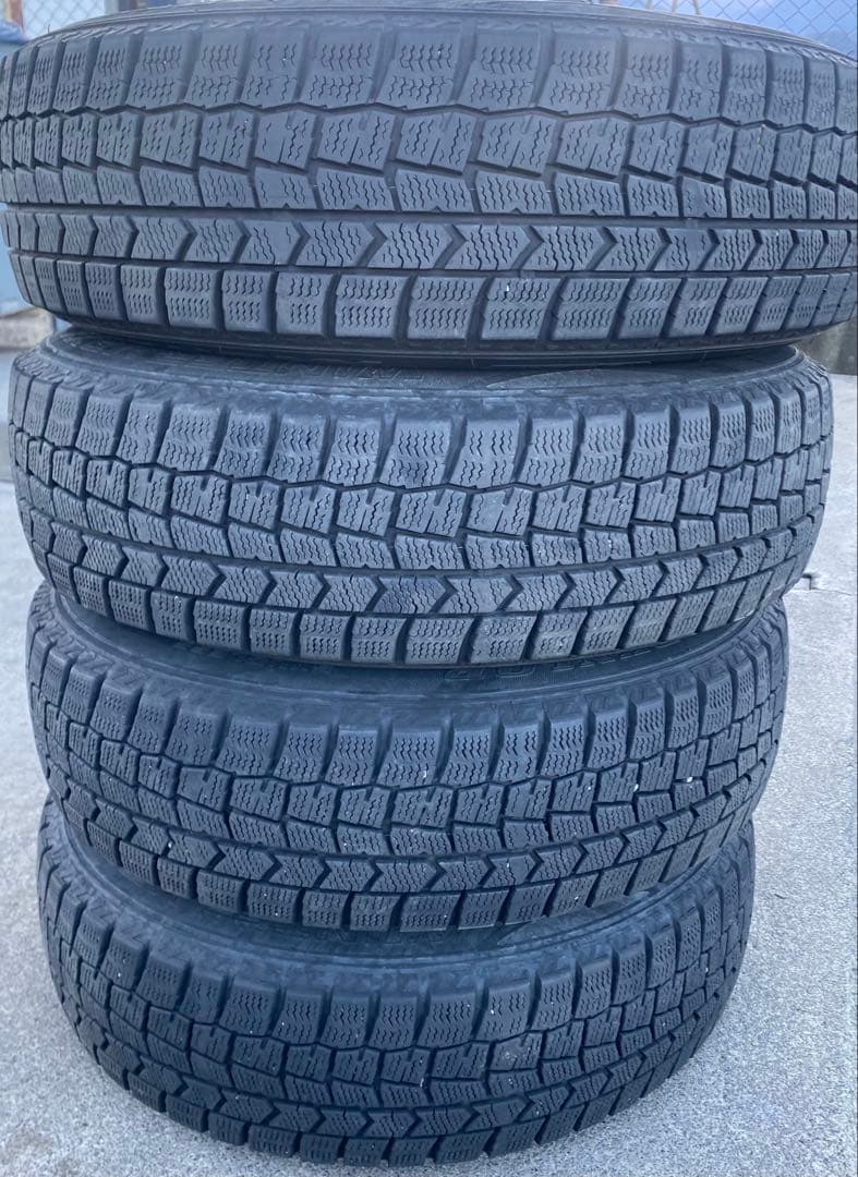 ダンロップ　WM02 165/70R14 2019年製 スタッドレスアルミセット