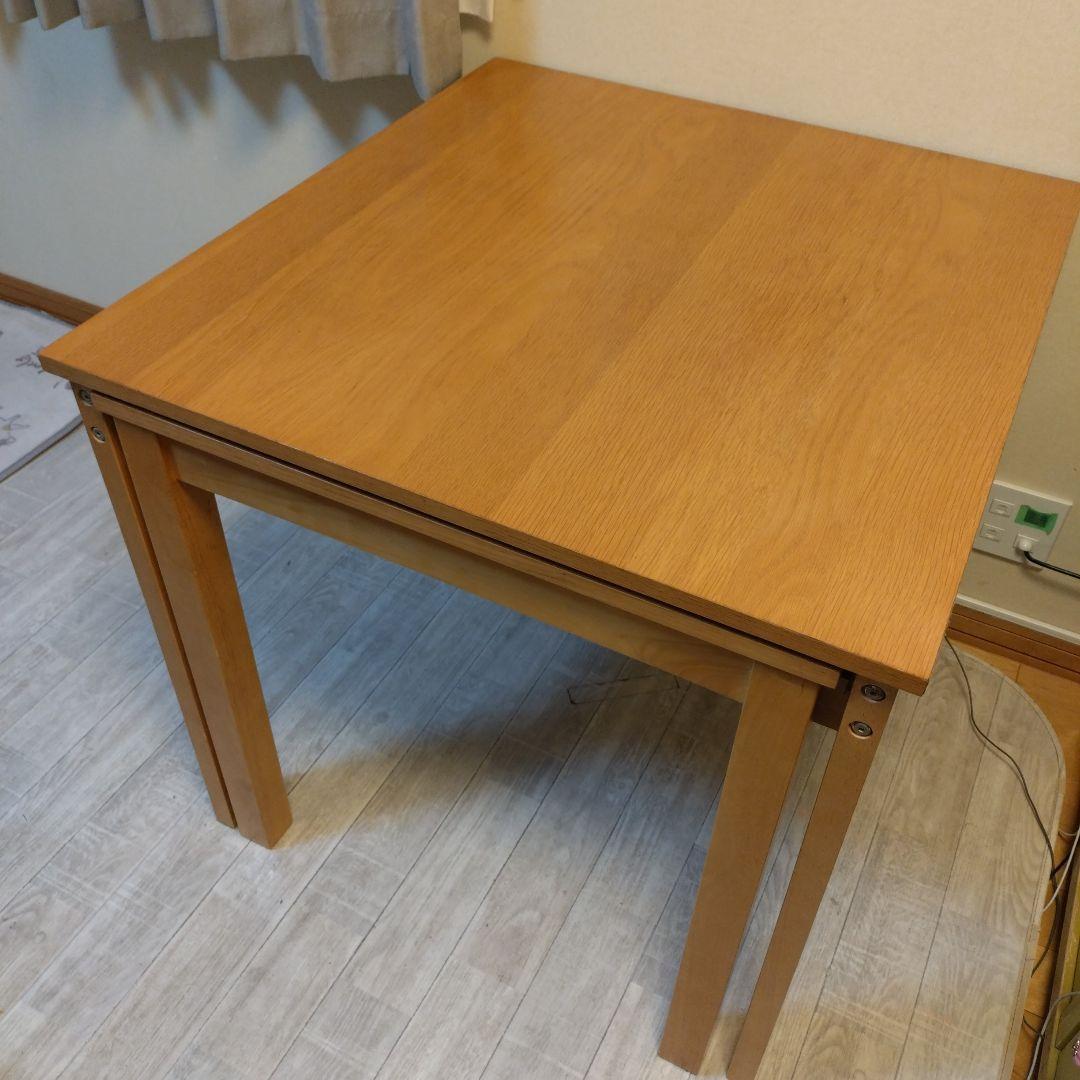 ニトリ　ナチュラルウッド 伸長式ダイニングテーブル