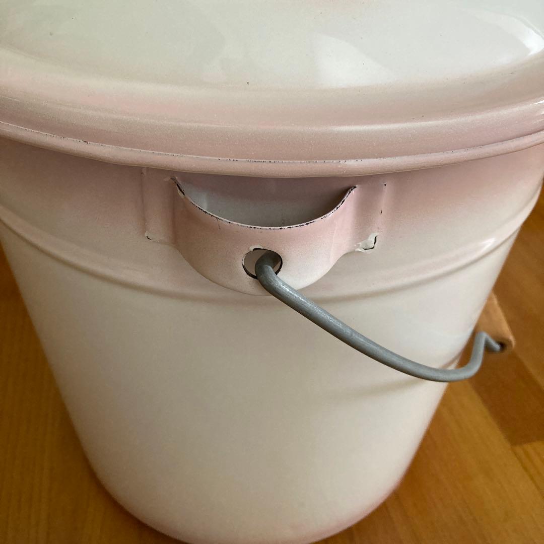 ◆美品◆ イマン プリンセスローズ ホーローストッカー　ピンク