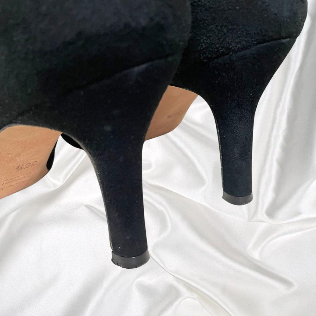 【PELLICO】美品ペリーコ ポインテッド ゴールド金具 アイレット ブーティ