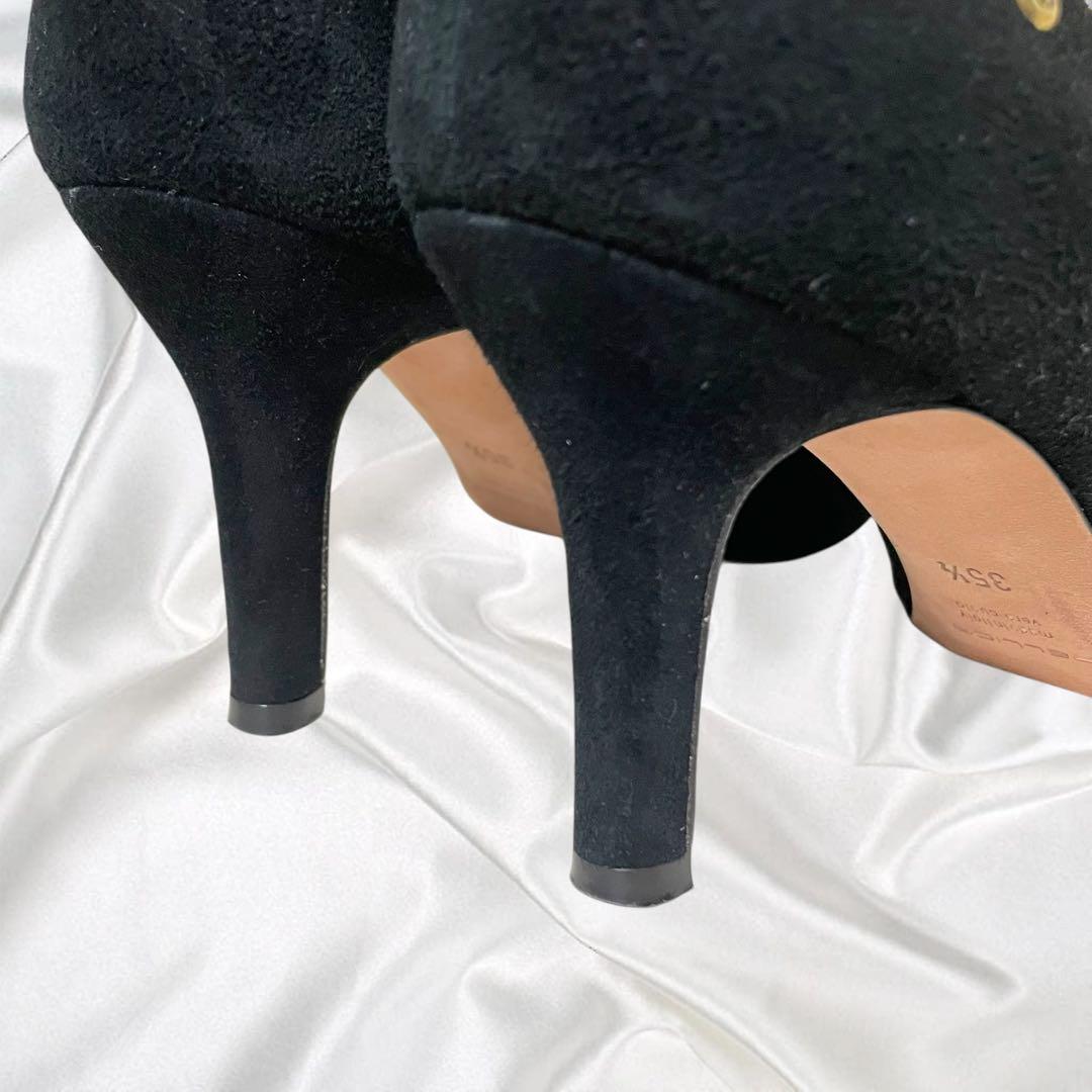 【PELLICO】美品ペリーコ ポインテッド ゴールド金具 アイレット ブーティ