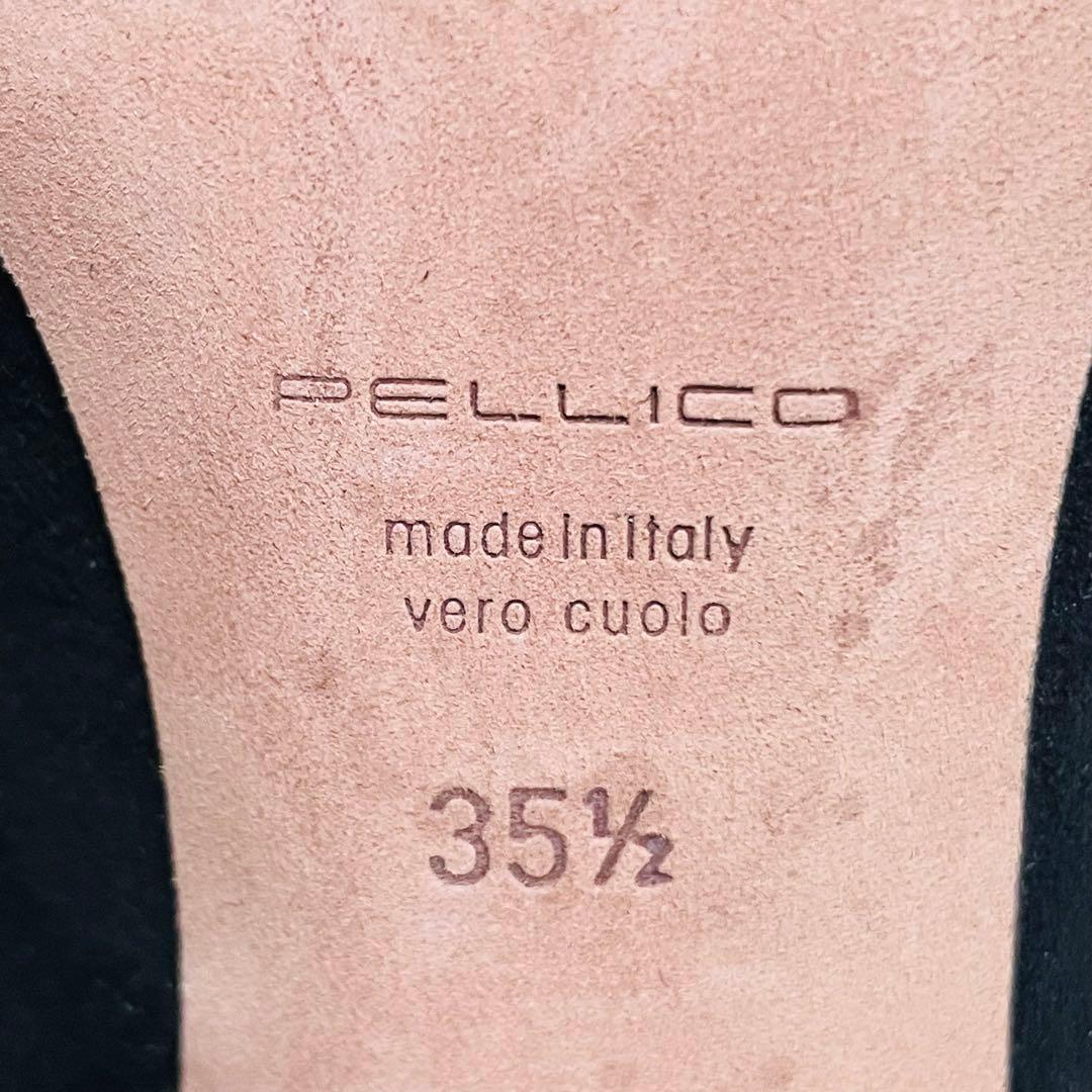 【PELLICO】美品ペリーコ ポインテッド ゴールド金具 アイレット ブーティ