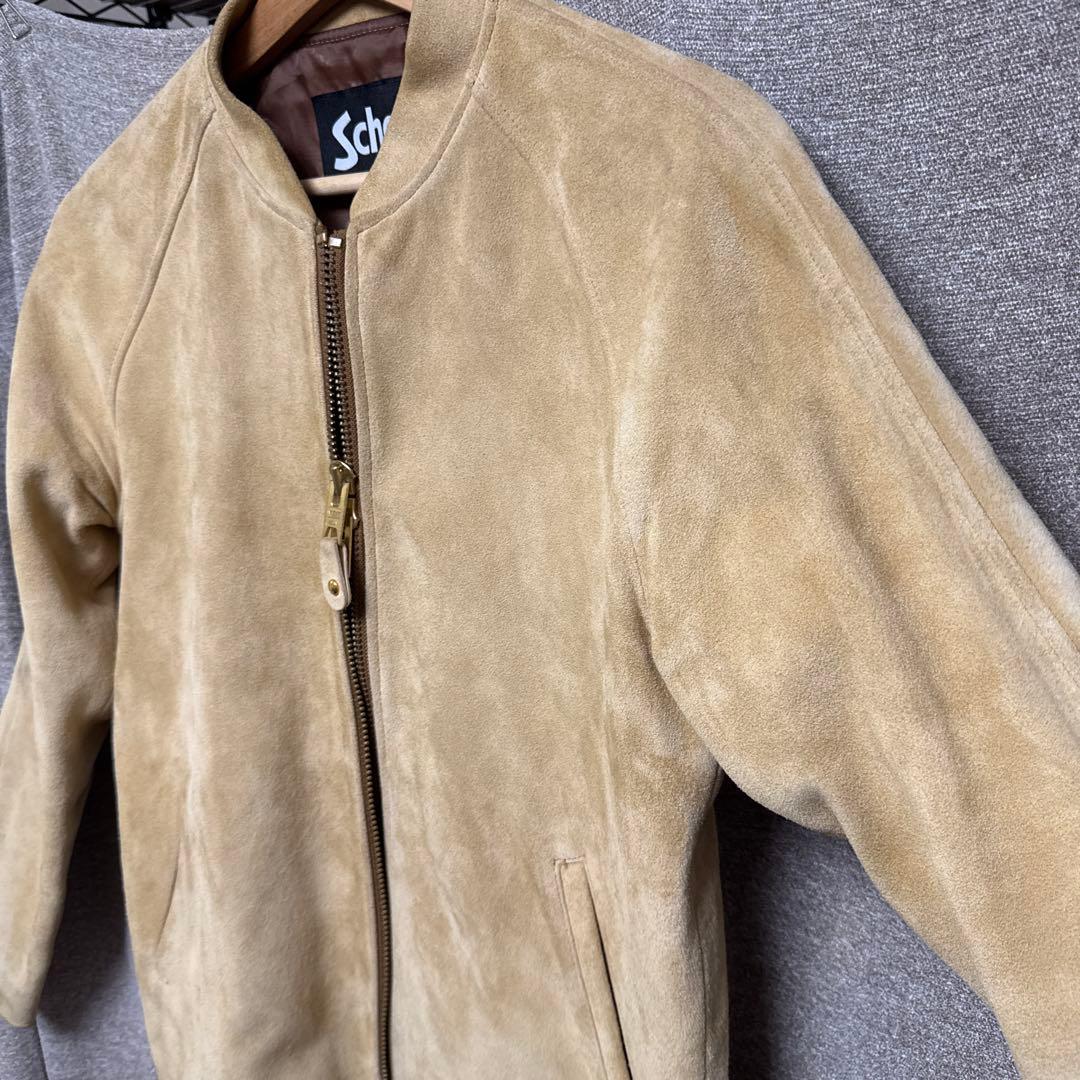 い*じ様 【美品・定価7万】Schott JS別注 スエードファラオコート 36