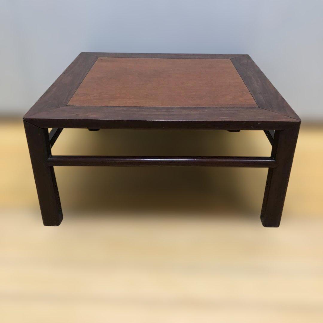 送料無料 昭和十七年 検印あり 無垢材 座卓 古家具 戦前 戦中 251215