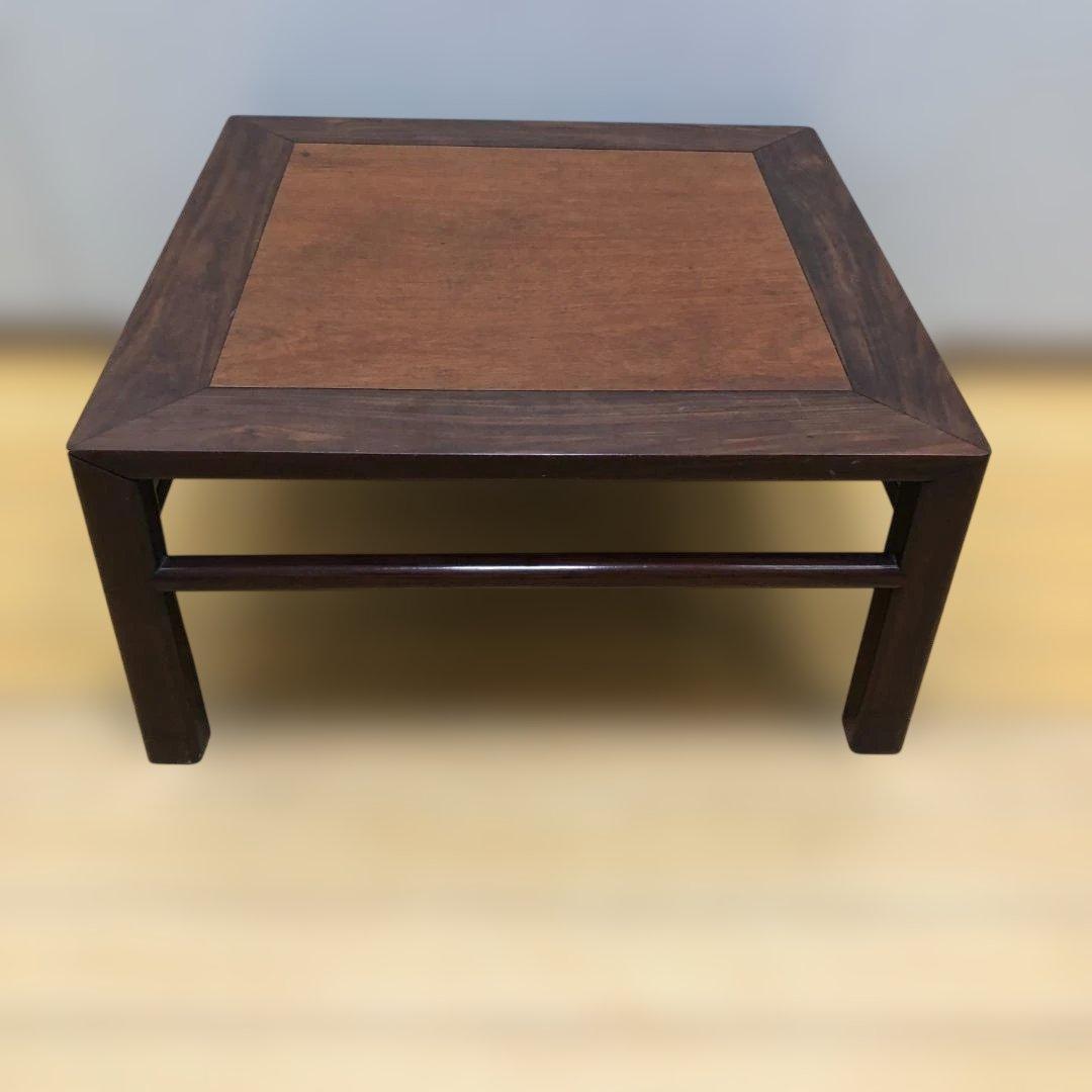 送料無料 昭和十七年 検印あり 無垢材 座卓 古家具 戦前 戦中 251215