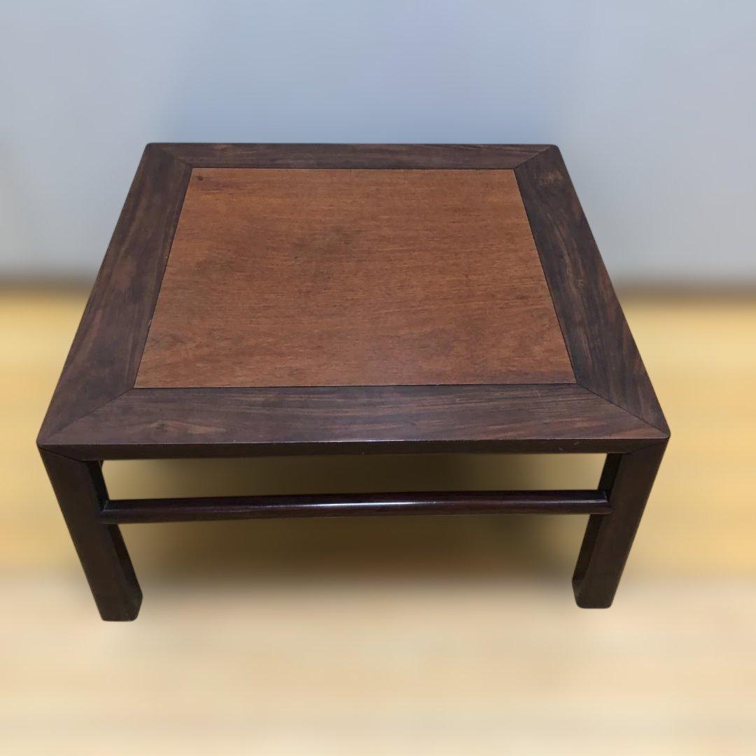 送料無料 昭和十七年 検印あり 無垢材 座卓 古家具 戦前 戦中 251215