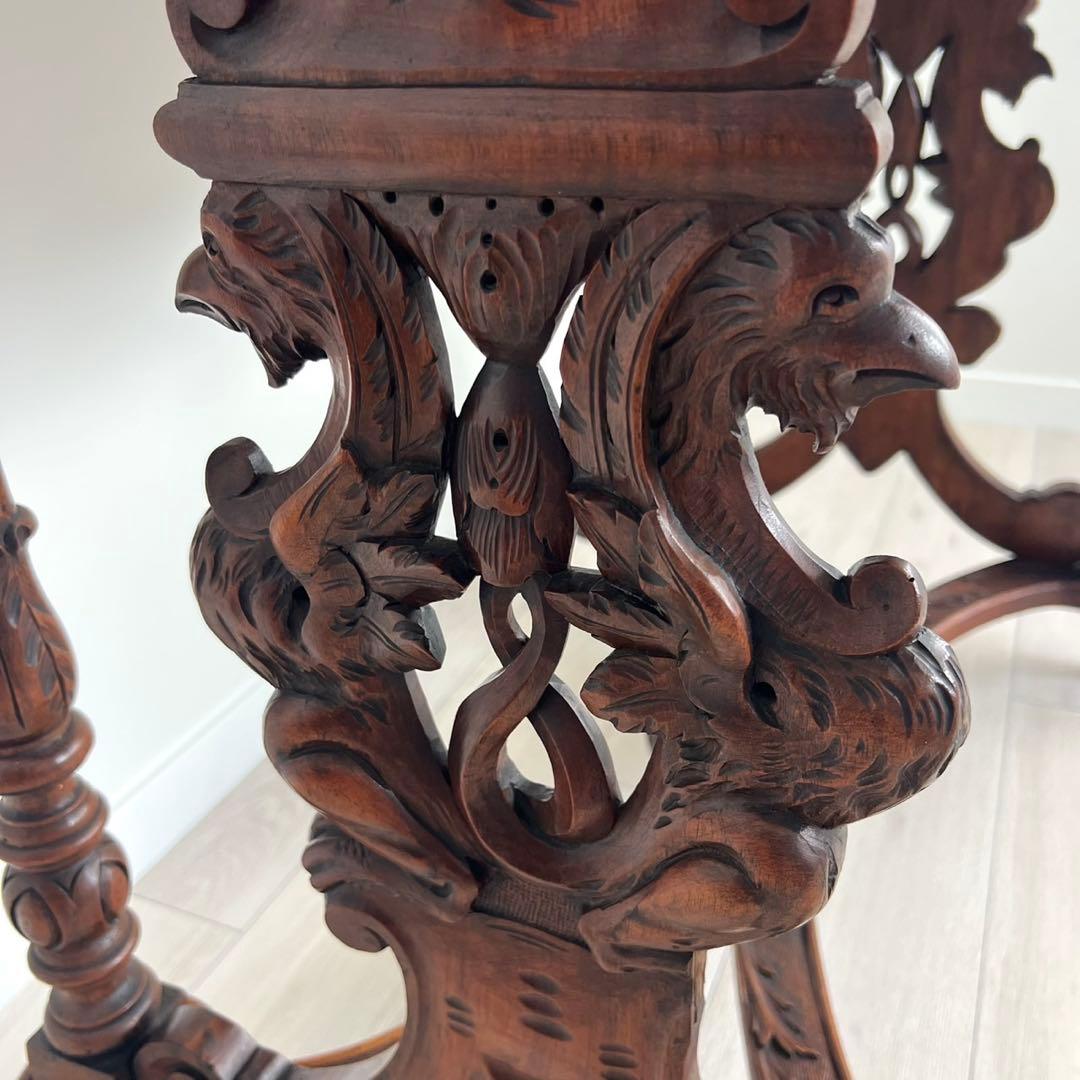 デスク　テーブル　英国　ヨーロッパアンティーク家具　フランス　木製　エンジェル