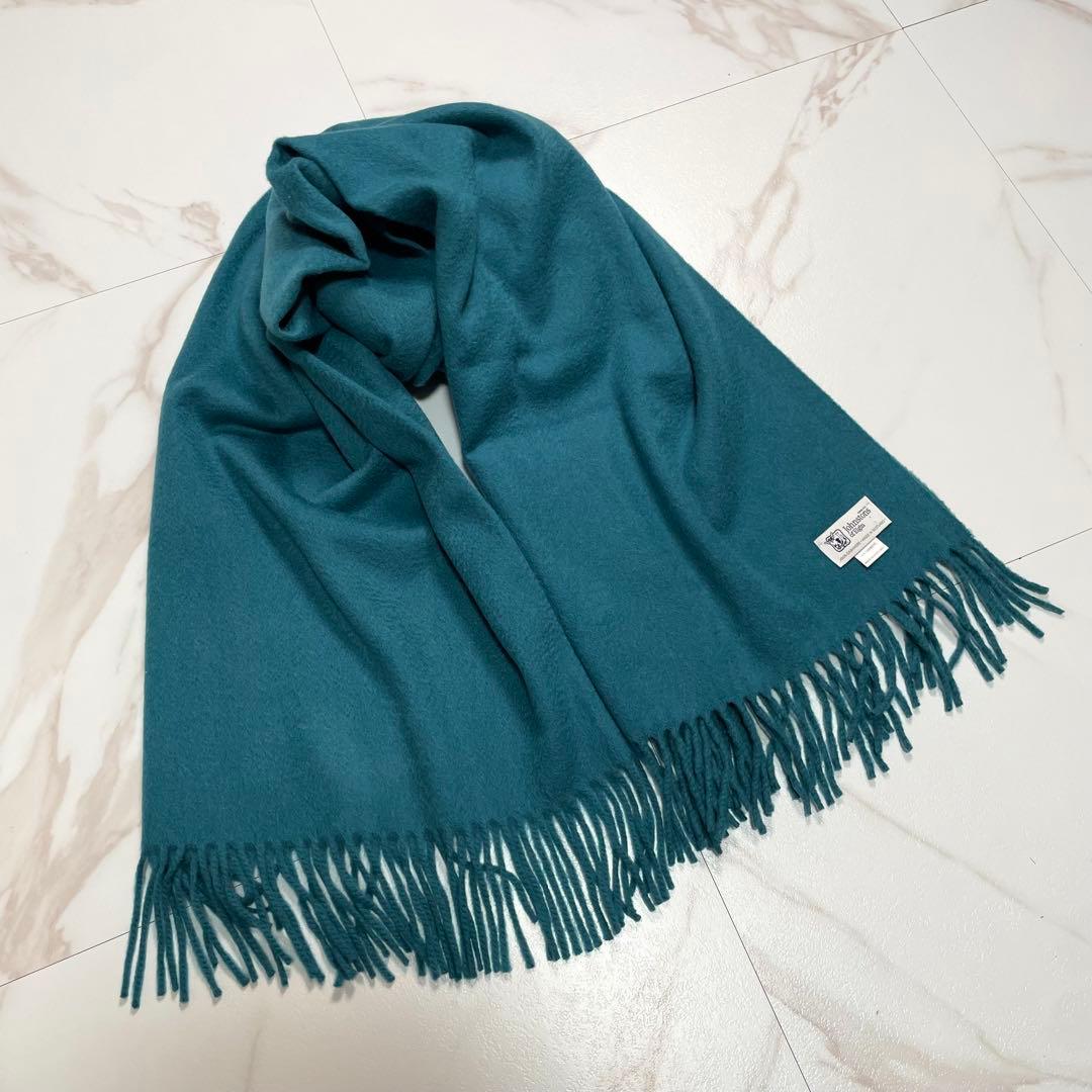 ジョンストンズ オブ エルガン カシミヤ100% 大判 ストール マフラー