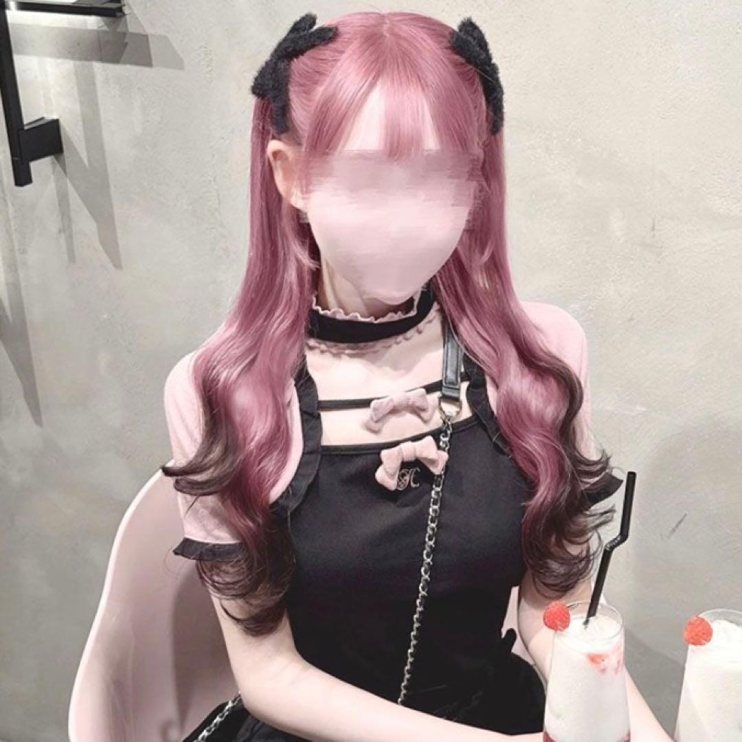 HONEY MEWチョーカー付きダブルリボントップス