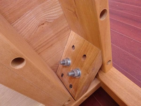 無印良品 タモ材 デスク 引出し付