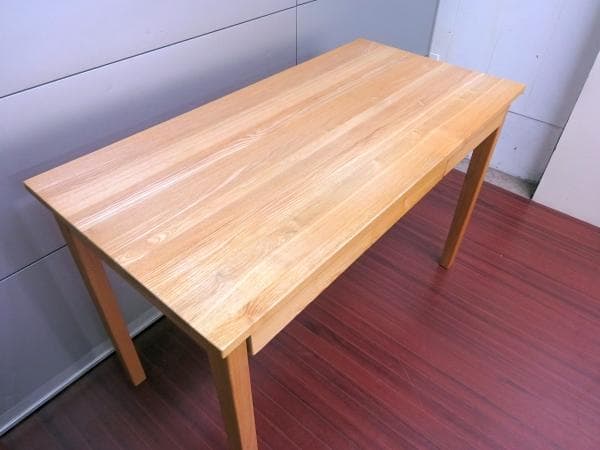 無印良品 タモ材 デスク 引出し付