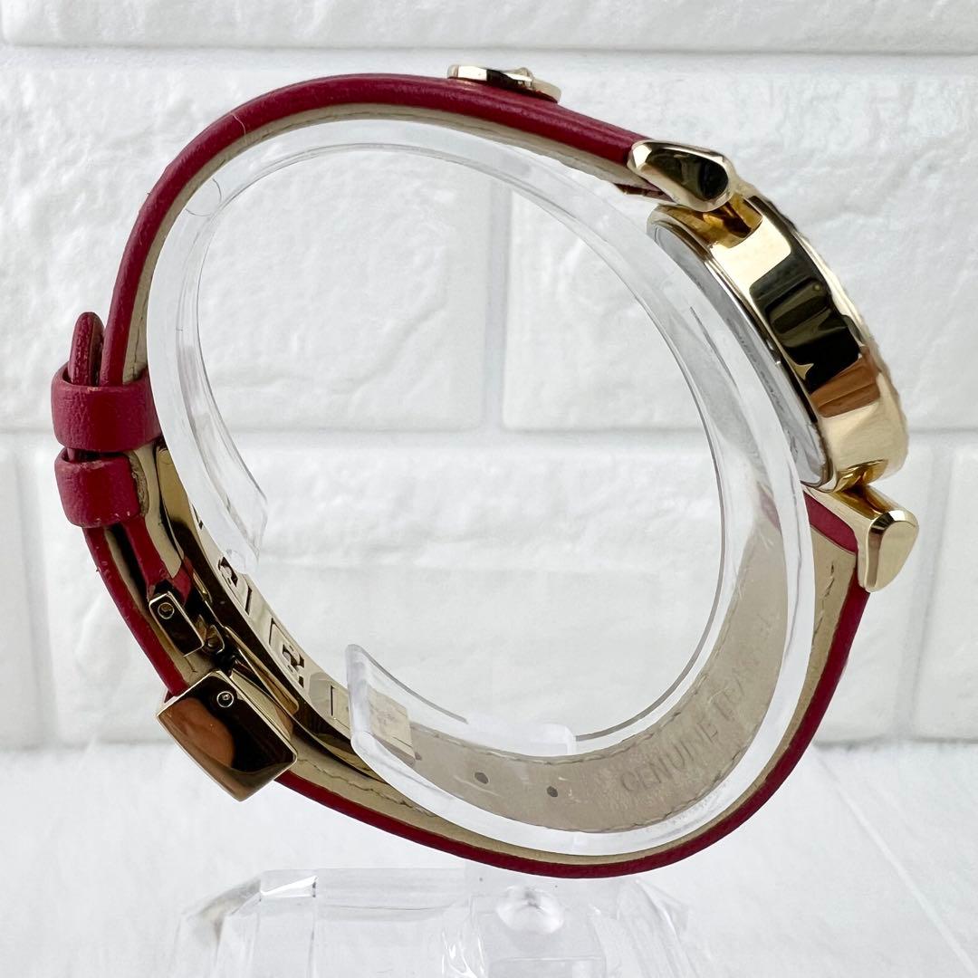 美品✨VERSACE ミニバニティ 腕時計 レッド×ゴールド メデューサ