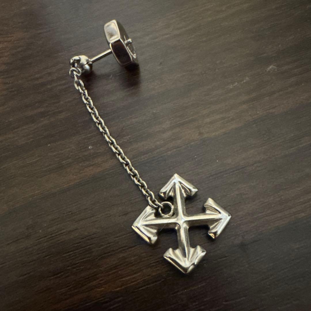 【れ6/1まで】Off-White アロードロップピアス シルバー