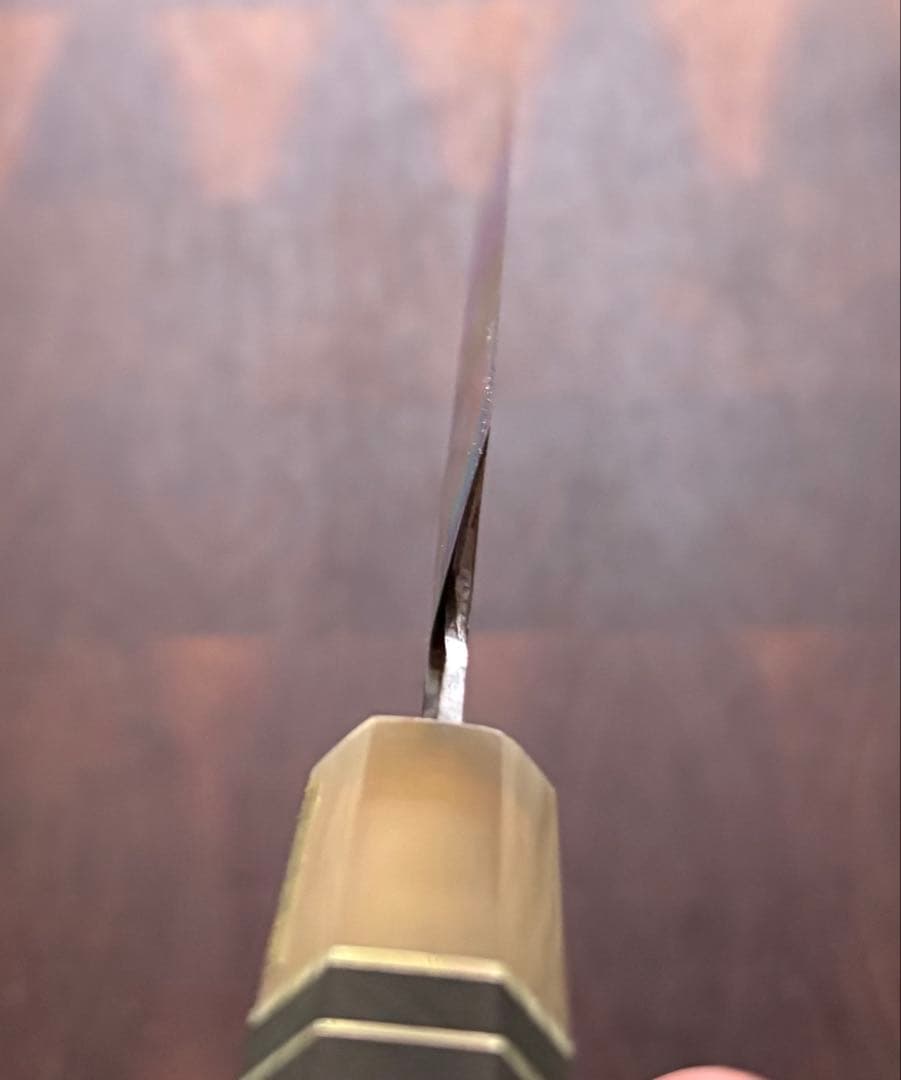 堺打刃物　冨樫　水本焼　柳刃　300mm 包丁　尺　和包丁　白鋼　黒檀　八角柄