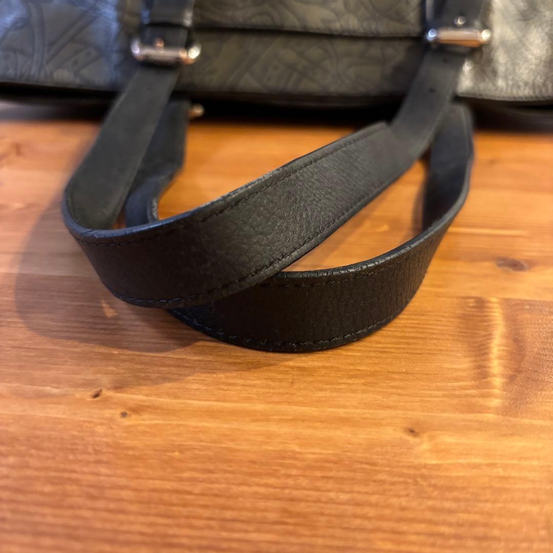 ヴィヴィアンウエストウッド トートバッグ オーブ A4 肩掛け ブラウン　本革