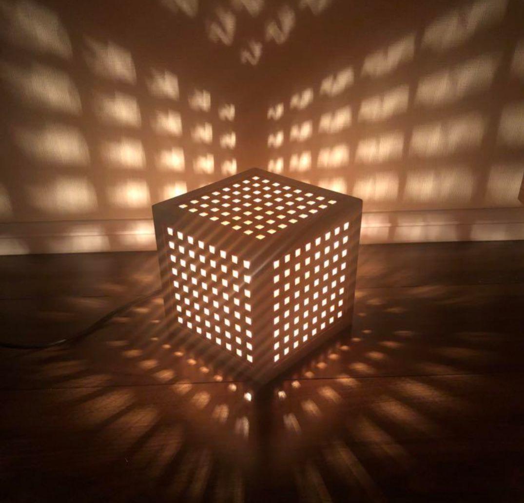 林木工房間接照明　机上型　木のあかり　ひかりの小箱Ⅱ