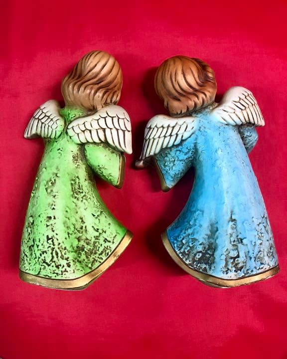 オールドジャパン  米国輸出用 クリスマス陶器置物