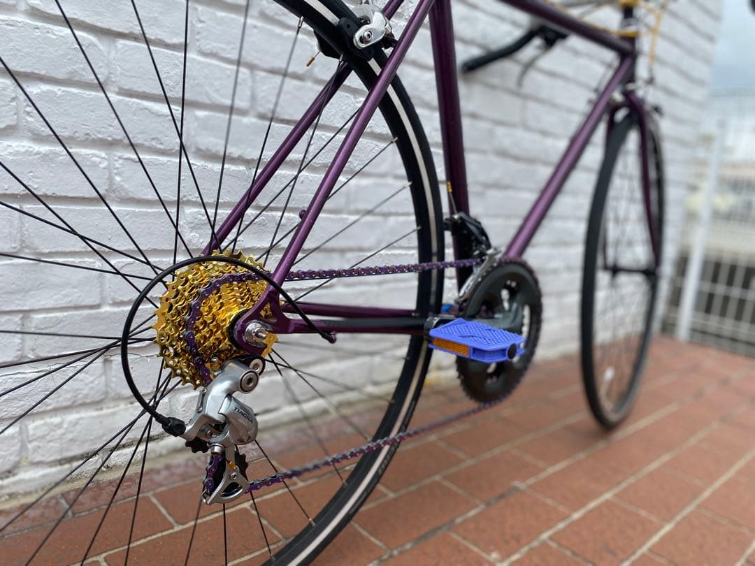 オールドロードバイククロモリ１インチフレーム希少　クロスバイクカスタム