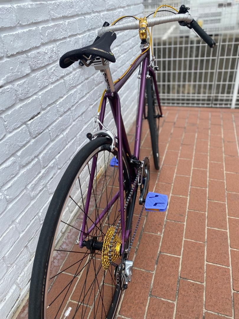 オールドロードバイククロモリ１インチフレーム希少　クロスバイクカスタム