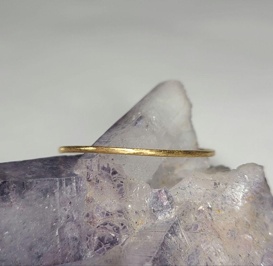 ニケ☆重ねづけにもお薦めです♪★18金プレーンリング★