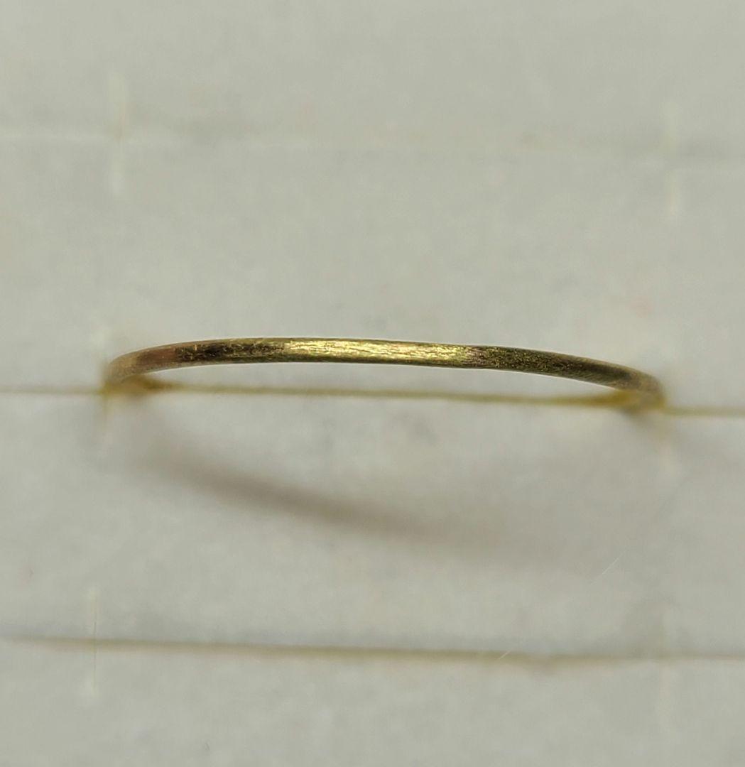 ニケ☆重ねづけにもお薦めです♪★18金プレーンリング★