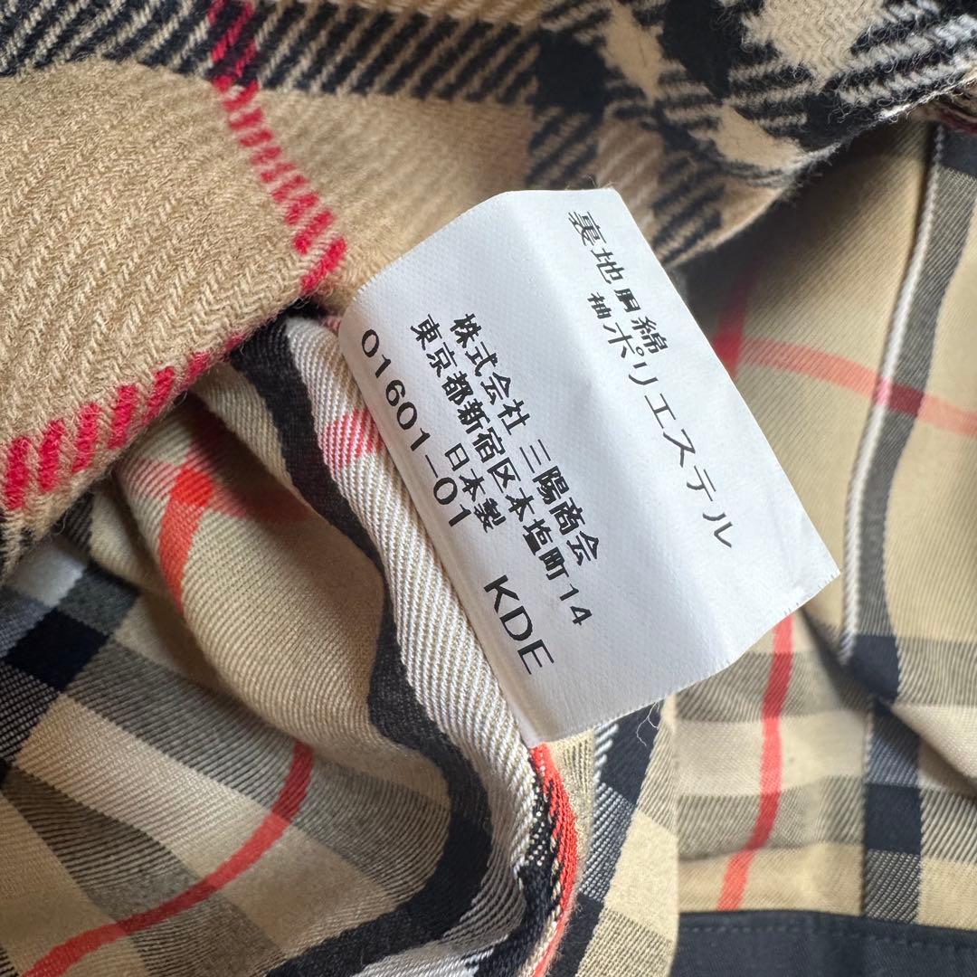 バーバリーロンドン ダブル ライナー付 トレンチコート L相当 ブラック