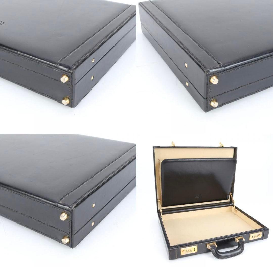 美品■ロエベ■アナグラム レザー アタッシュケース ハードケース A4