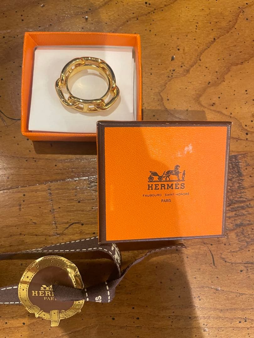 エルメス　スカーフリング　シェーヌダンクル