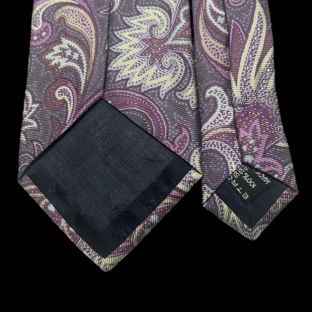 新品未使用　世界最高峰　エトロ ペーズリー　ネクタイ