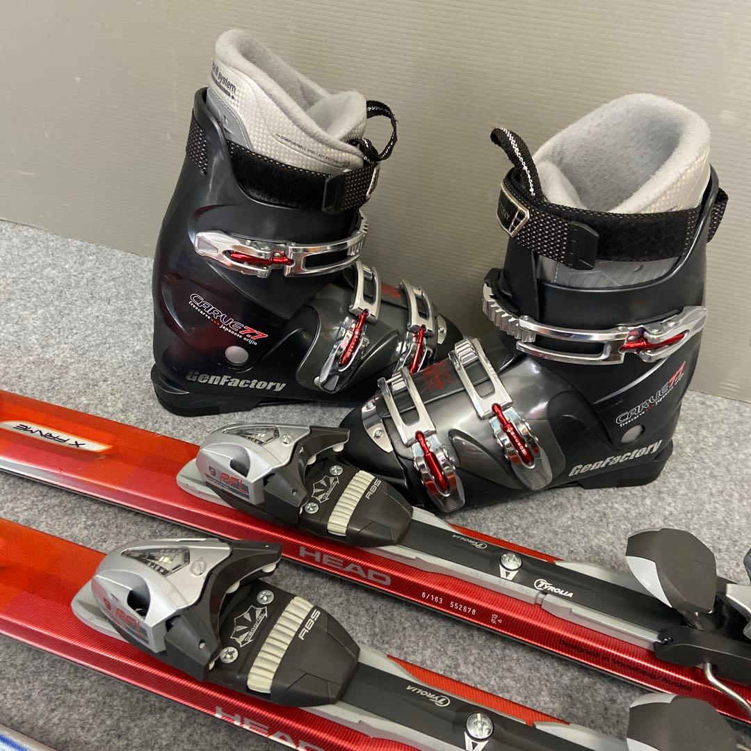 ★メンテ済 大人スキーセット 板HEAD163cm ブーツ26-26.5cm