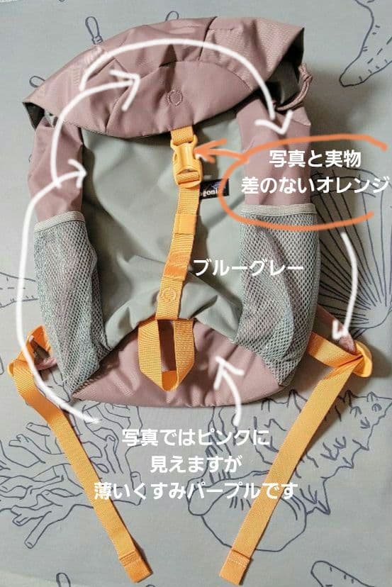 パタゴニア　キッズ デイパック 紫　新品　アウトドア　通学　リュック　学童