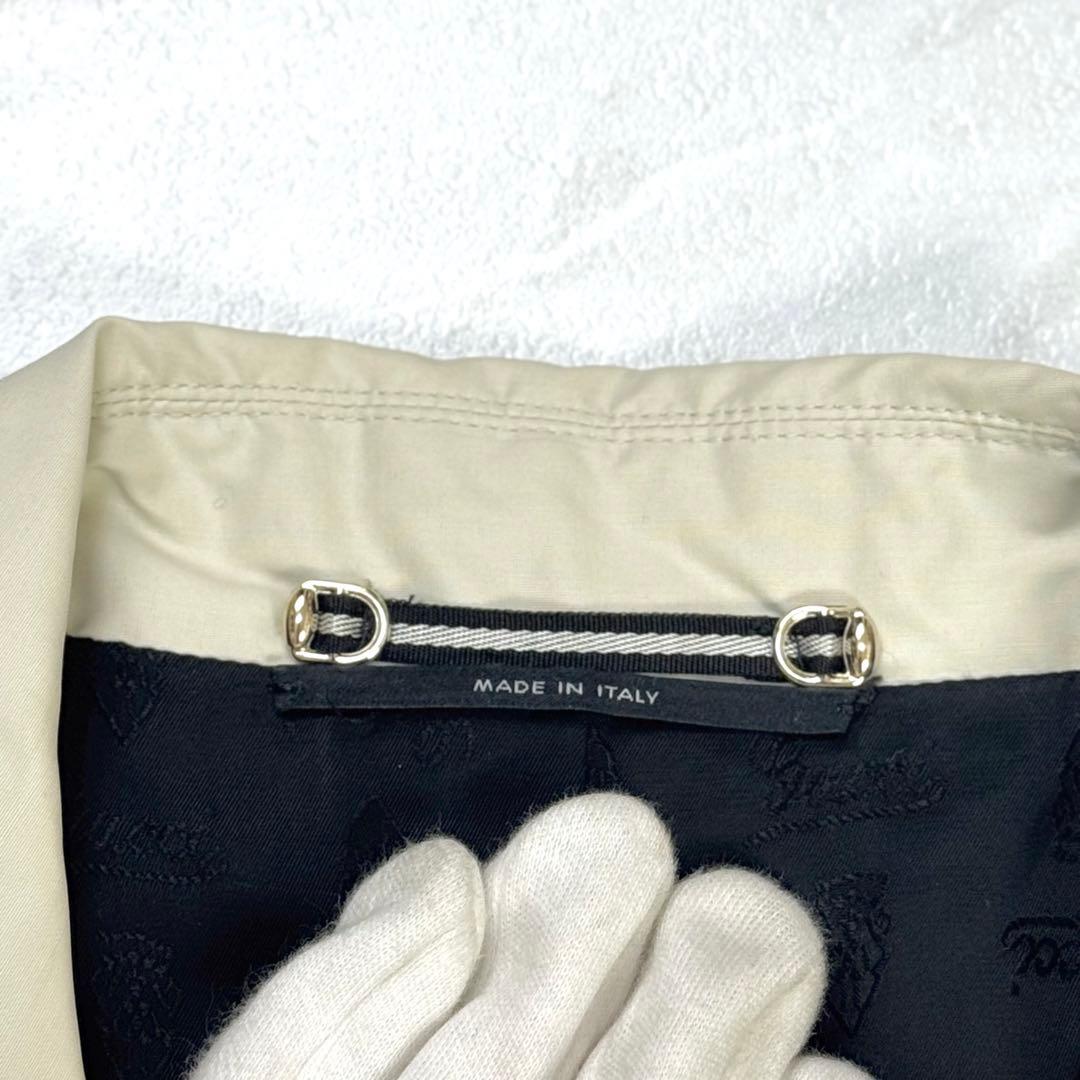 グッチ トムフォード期 ナイロン トレンチコート ヘップバーン型 レザーベルト