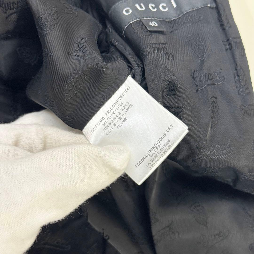 グッチ トムフォード期 ナイロン トレンチコート ヘップバーン型 レザーベルト