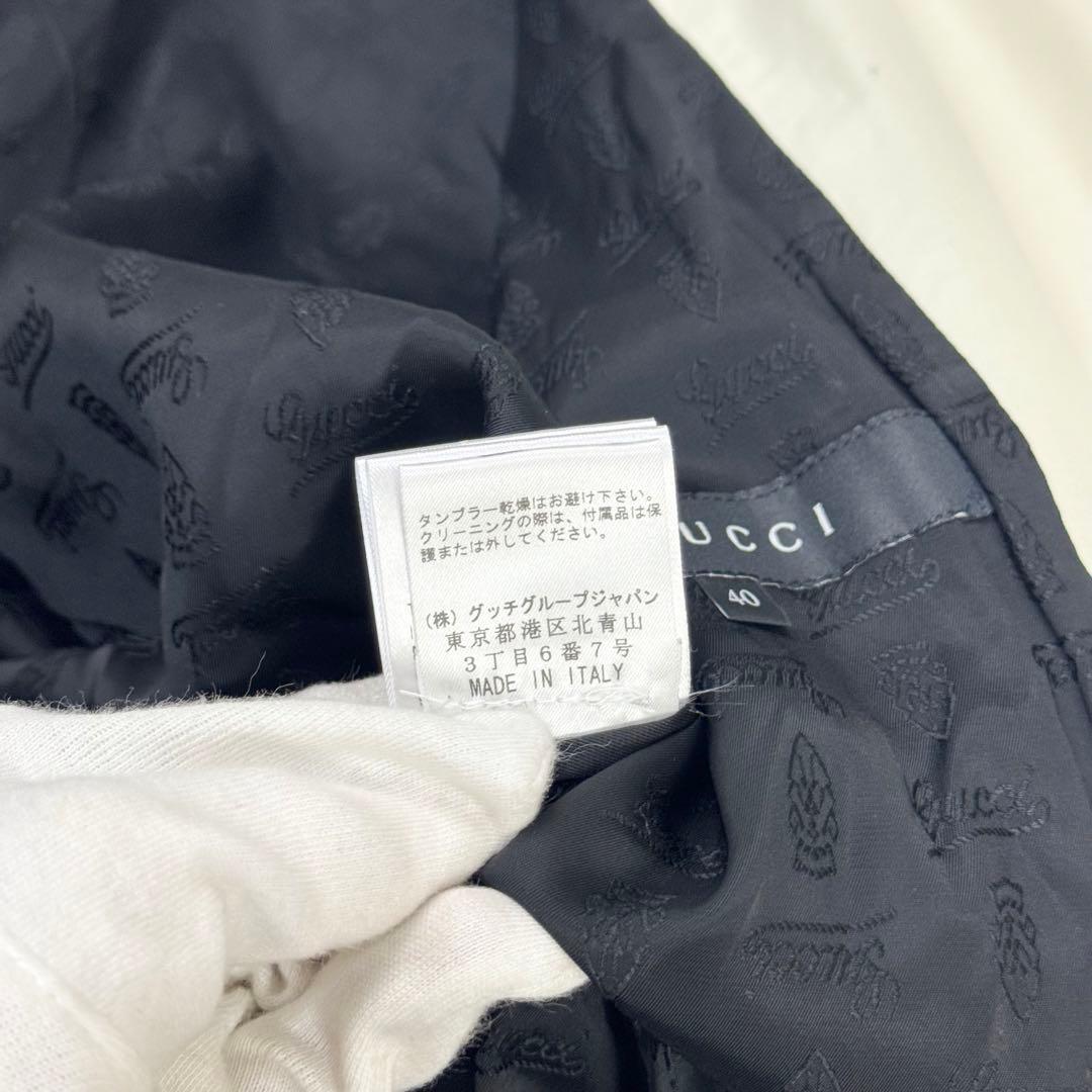 グッチ トムフォード期 ナイロン トレンチコート ヘップバーン型 レザーベルト