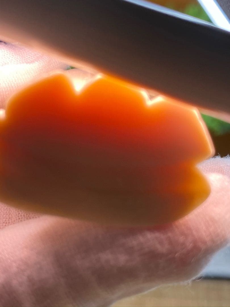 天然マンモス牙美しい手作り彫刻　3寿星公　置物