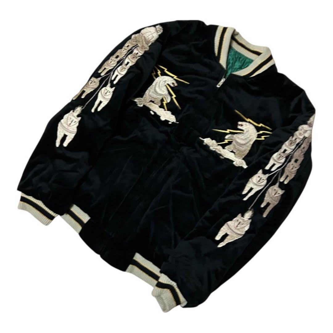 良品 TAILOR東洋 ALASKA 別珍 キルティング スカジャン S