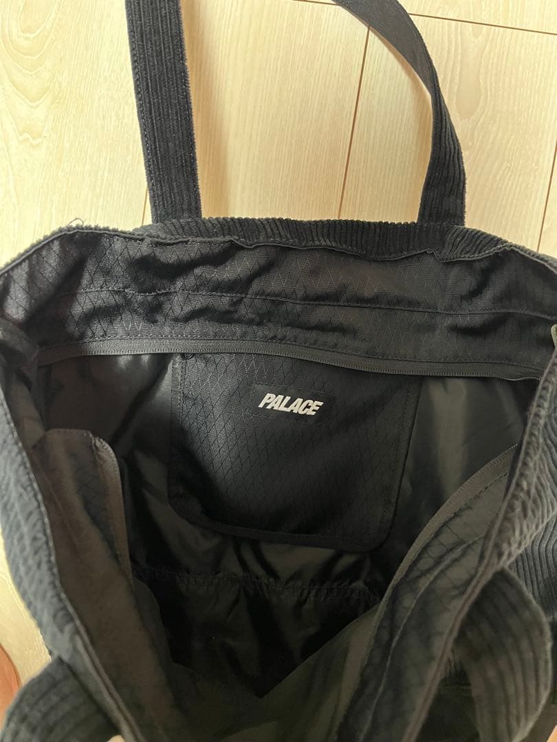 バッグ palace CORDUROY SHOPPER BLACK