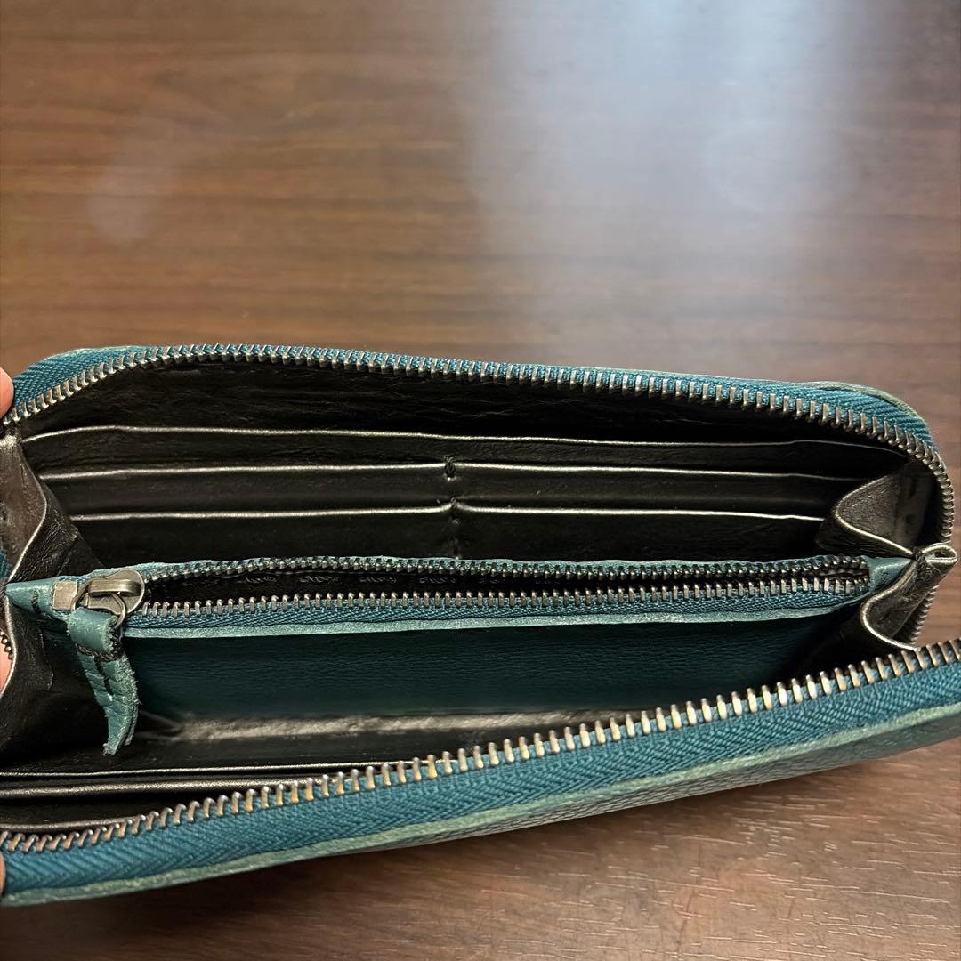エンリーベグリン　グリーンレザー 長財布