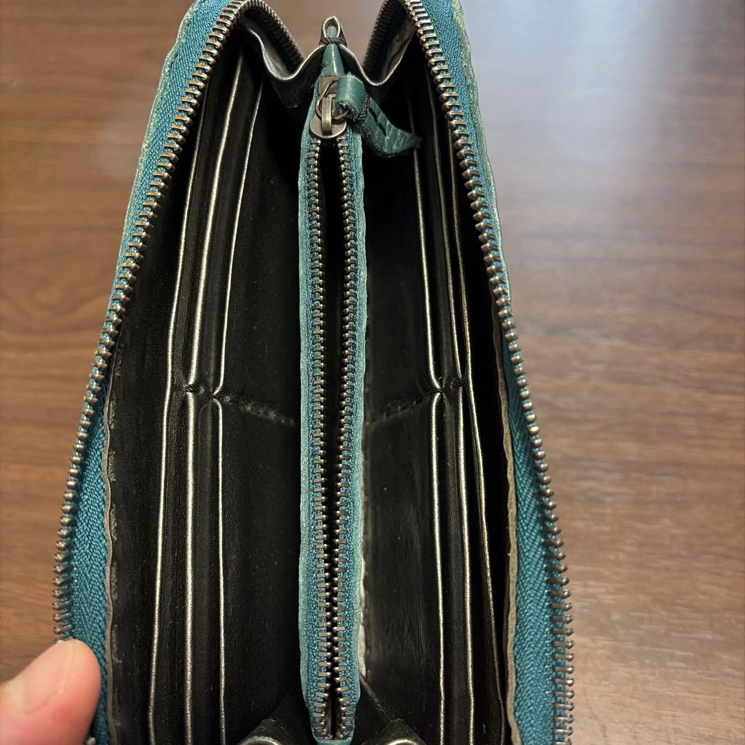 エンリーベグリン　グリーンレザー 長財布