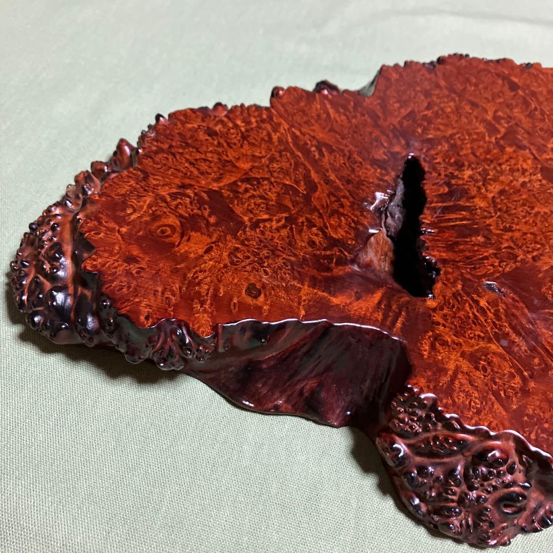 天然木　1枚板　玉杢 花台 飾り台 敷板　香台　盆栽台