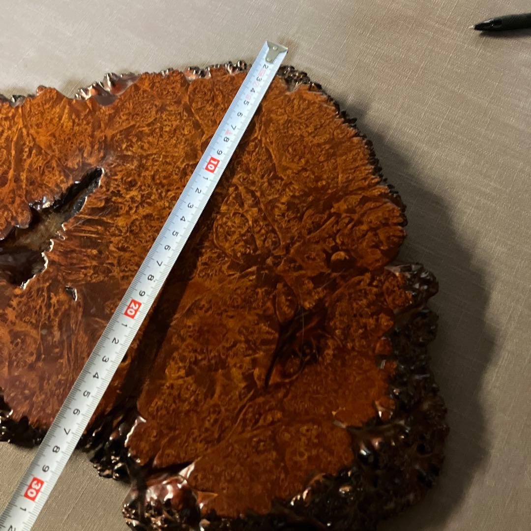 天然木　1枚板　玉杢 花台 飾り台 敷板　香台　盆栽台