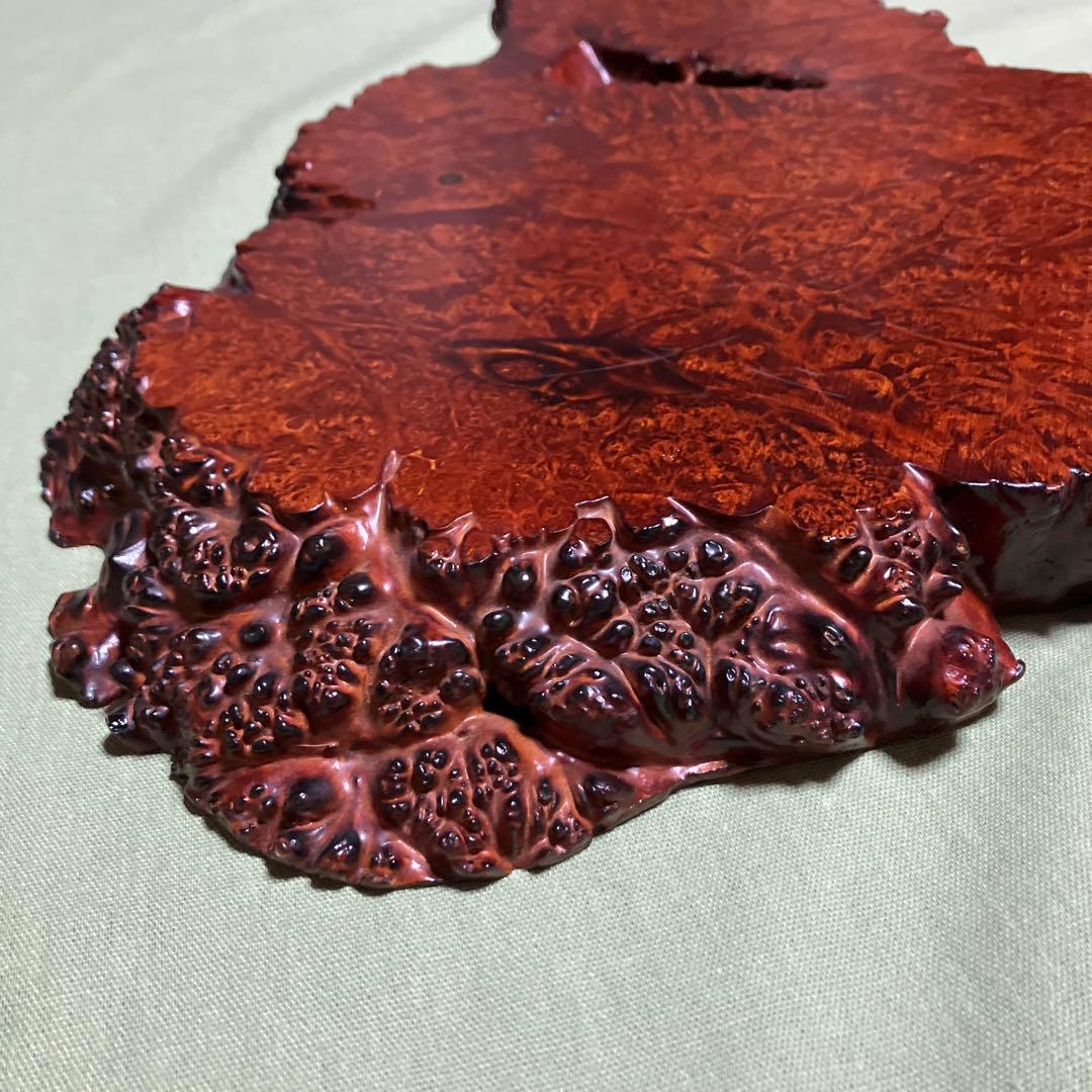 天然木　1枚板　玉杢 花台 飾り台 敷板　香台　盆栽台