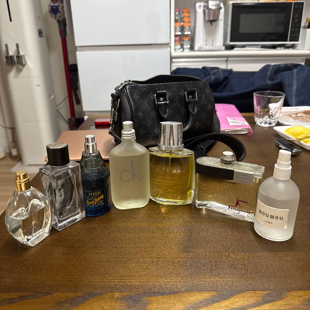 香水セット 7つBurberry, CK, Ferragamo,Versace