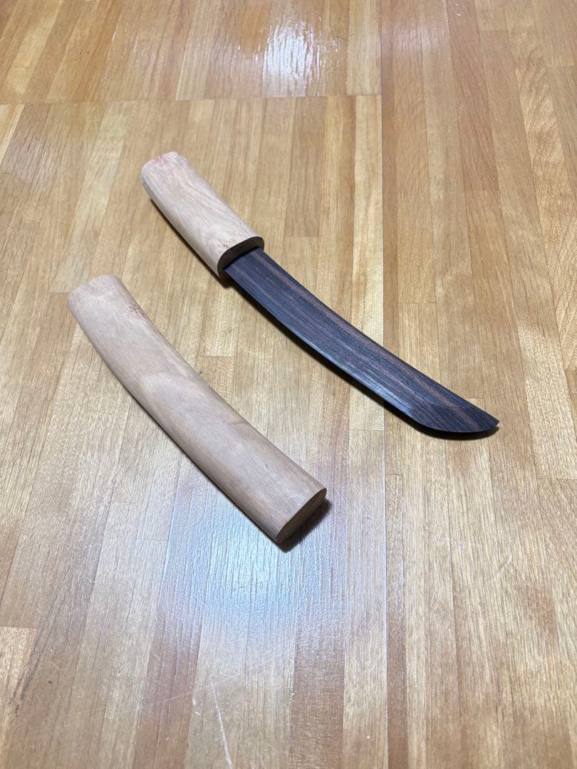 短刀(木刀) 黒檀　山桜