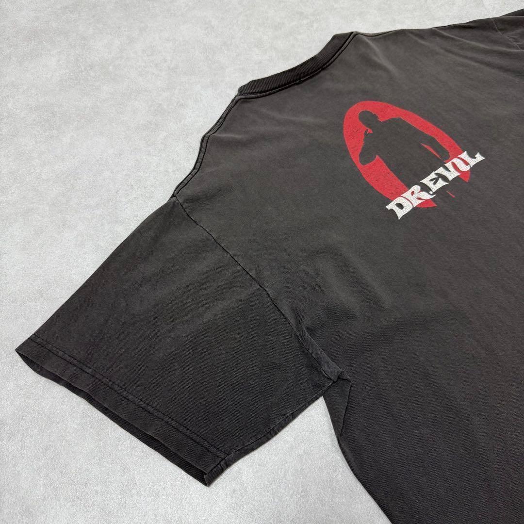 古着 90s DR. EVIL 山田蓮着用 半袖 シャツ ブラック 黒 ①