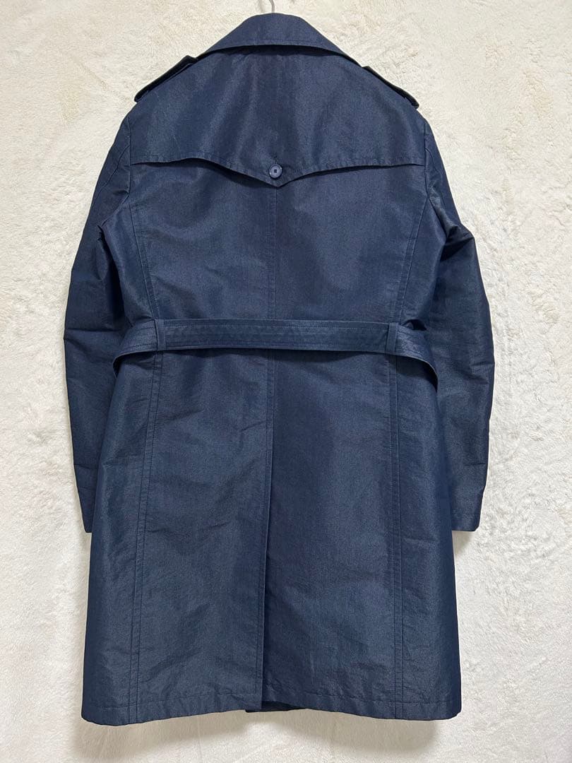 【極美品】TAGLIATORE メンズ トレンチコート 50 LL 薄ネイビー