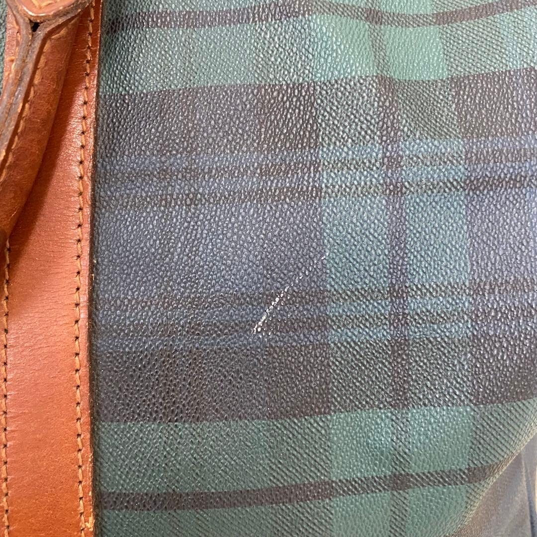 ポロラルフローレン　タータンチェック　2way　ボストンバッグ　グリーン　大容量