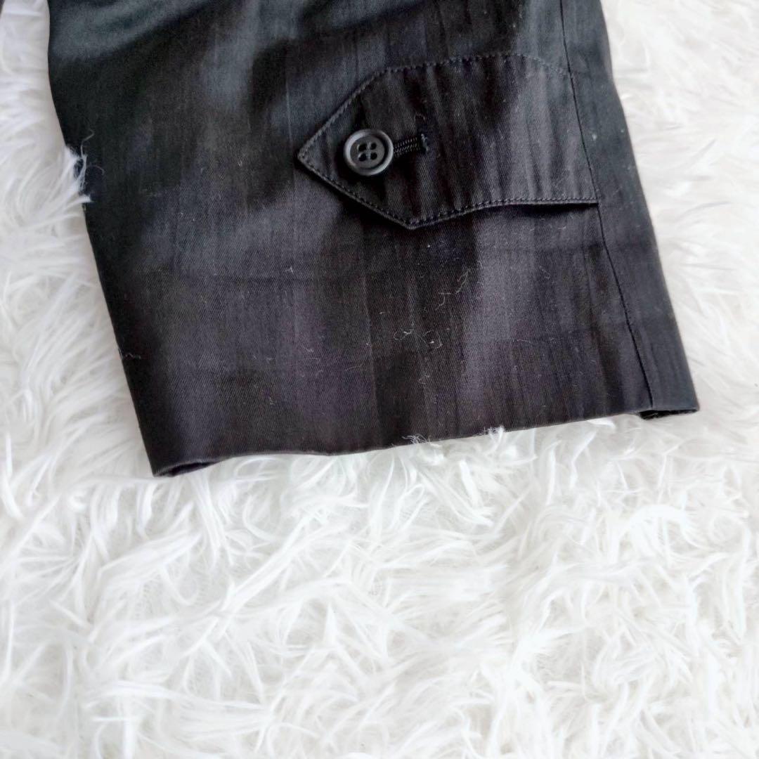 バーバリーズ トレンチコート ノバチェック マキシ丈 ベルト付 黒