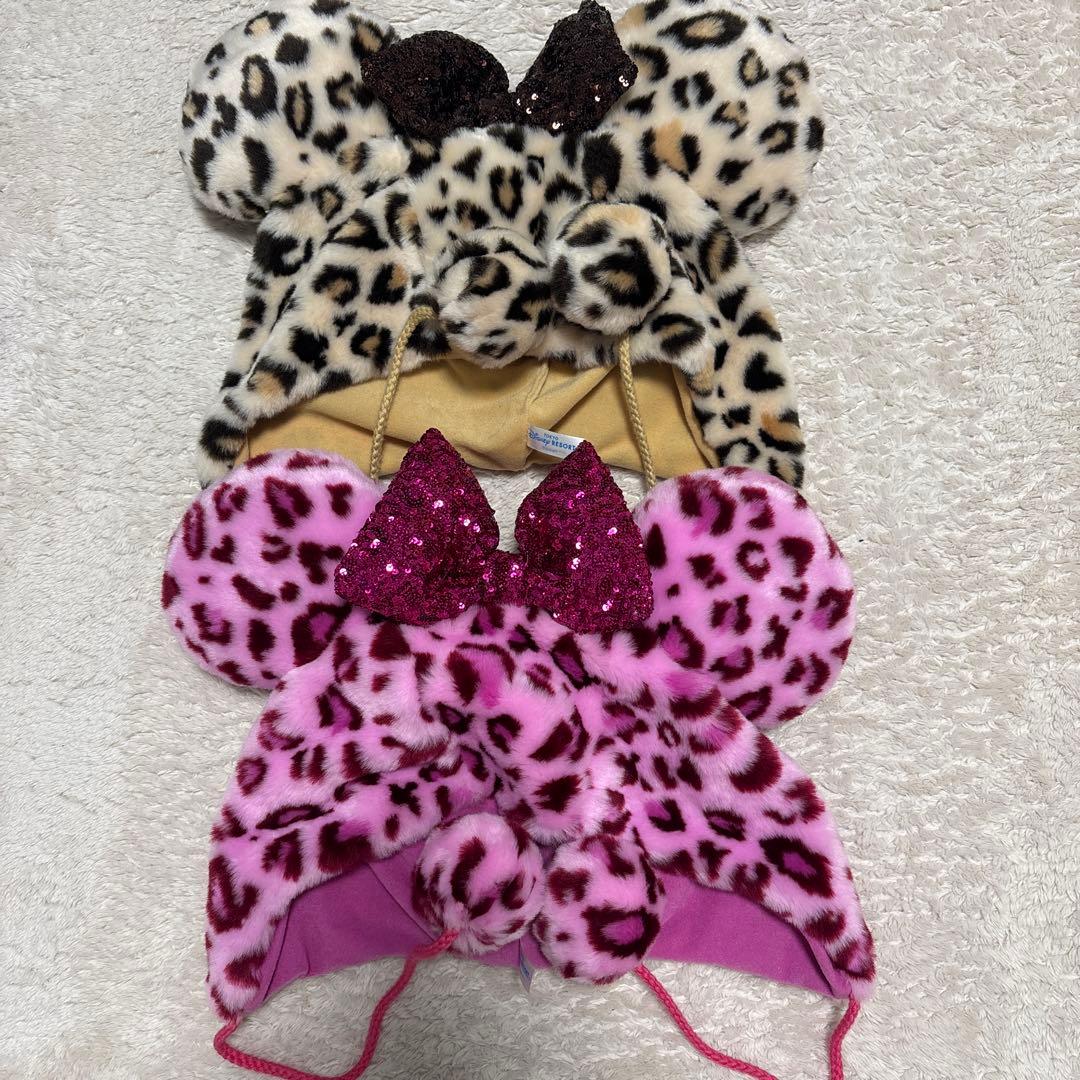 ディズニー ファンキャップ ミニー ヒョウ柄