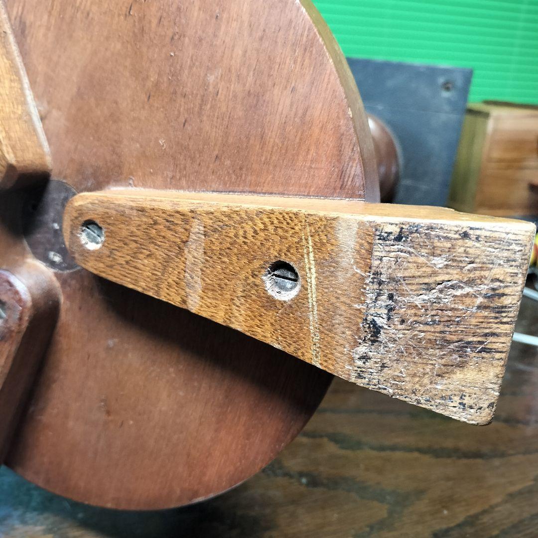 【ブラジル製】極太天然木挽物１本脚テーブルベースヴィンテージアンティーク